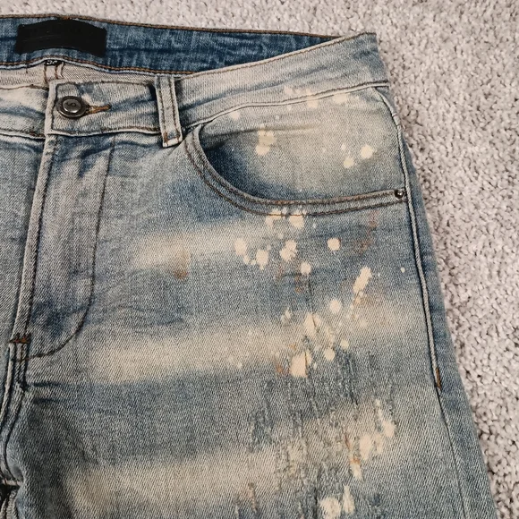 NEW WOT Tulones Currency Collection Men's Dust Wash Denim Jeans Size 34 NWOT - Picture 5 of 16